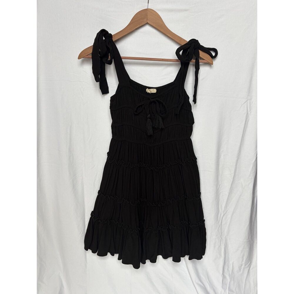 Chelsea & Violet Tie-Shoulder Tiered Mini Dress